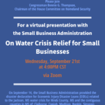 Water Crisis Relief for Small Businesses Webinar | Small Business Administration