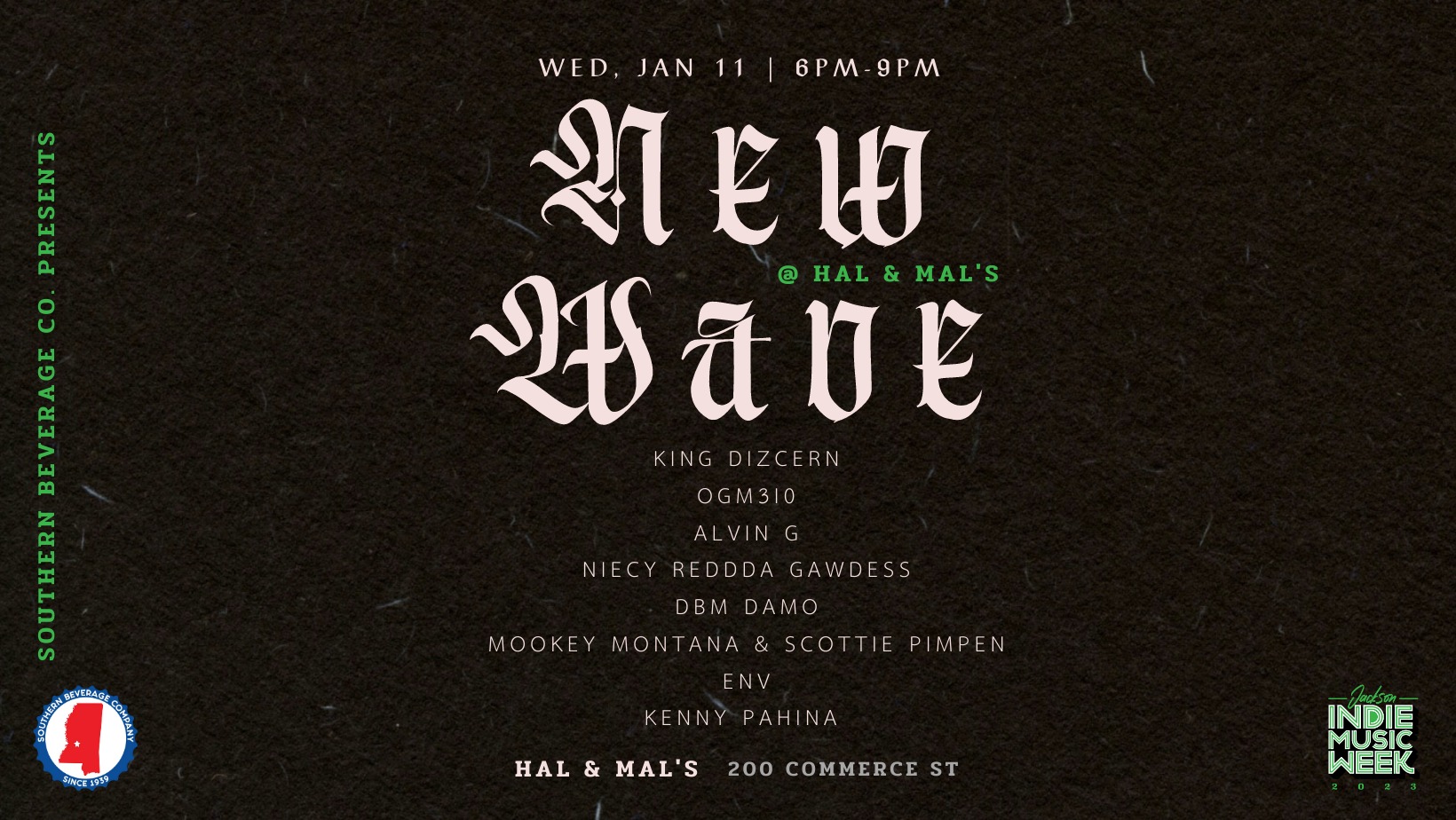 NEW WAVE @ Hal & Mals | Jackson Indie Music Week 2023