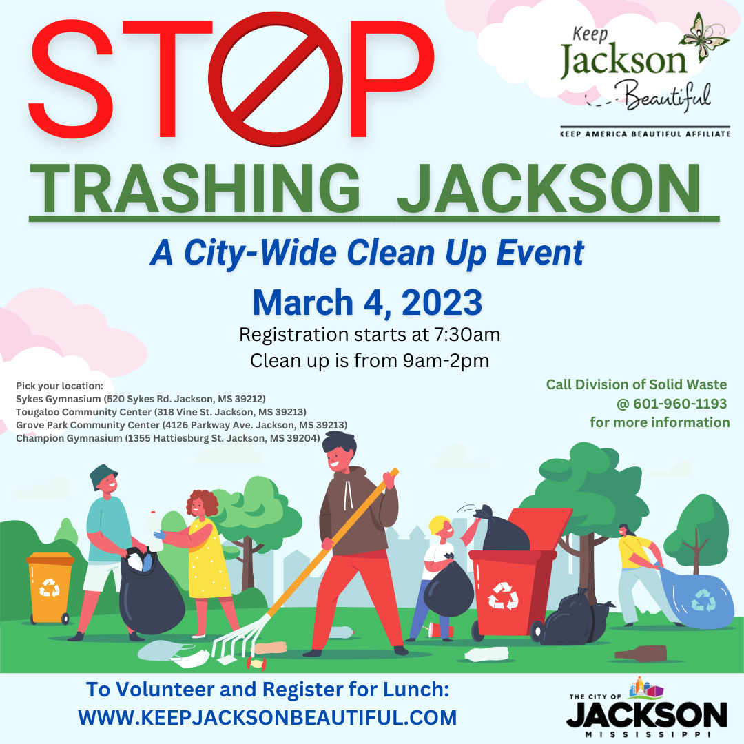 Stop Trashing Jackson City-wide Clean Up Event