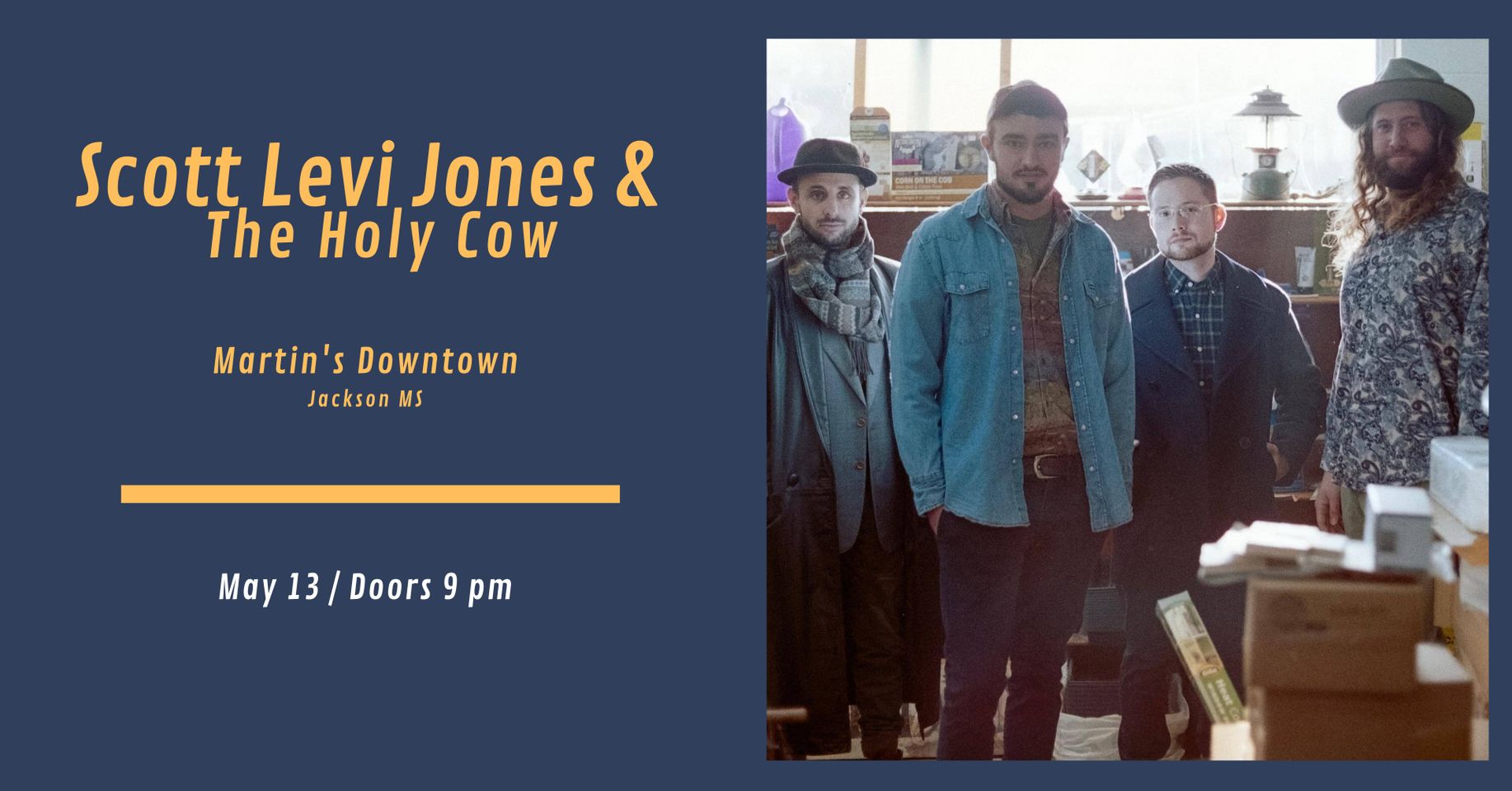 Scott Levi Jones & The Holy Cow Live at Martin’s Downtown