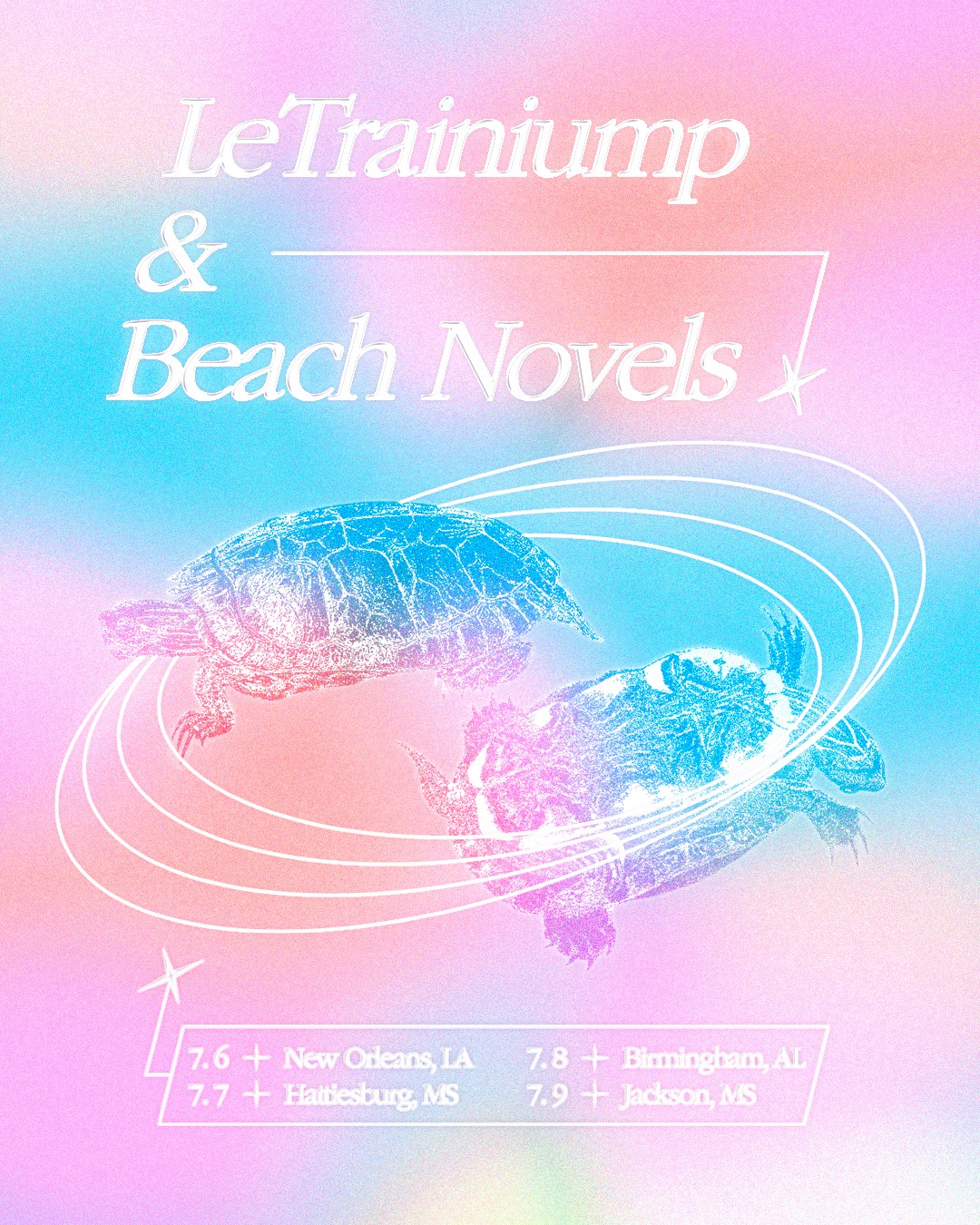 LeTrainiump and Beach Novels with Pink Palaces at Hal & Mal’s