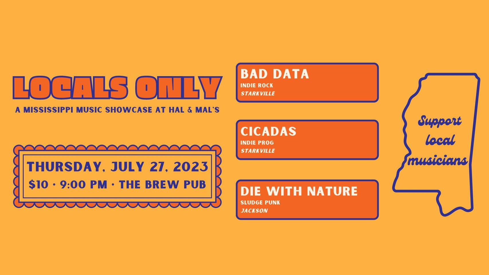 Locals Only with Bad Data, Cicadas, + Die with Nature