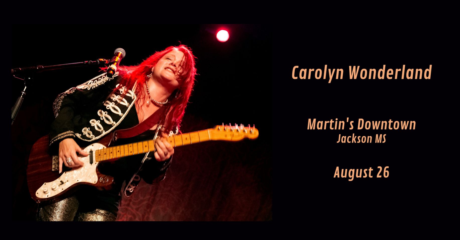 Carolyn Wonderland Live at Martin’s Downtown