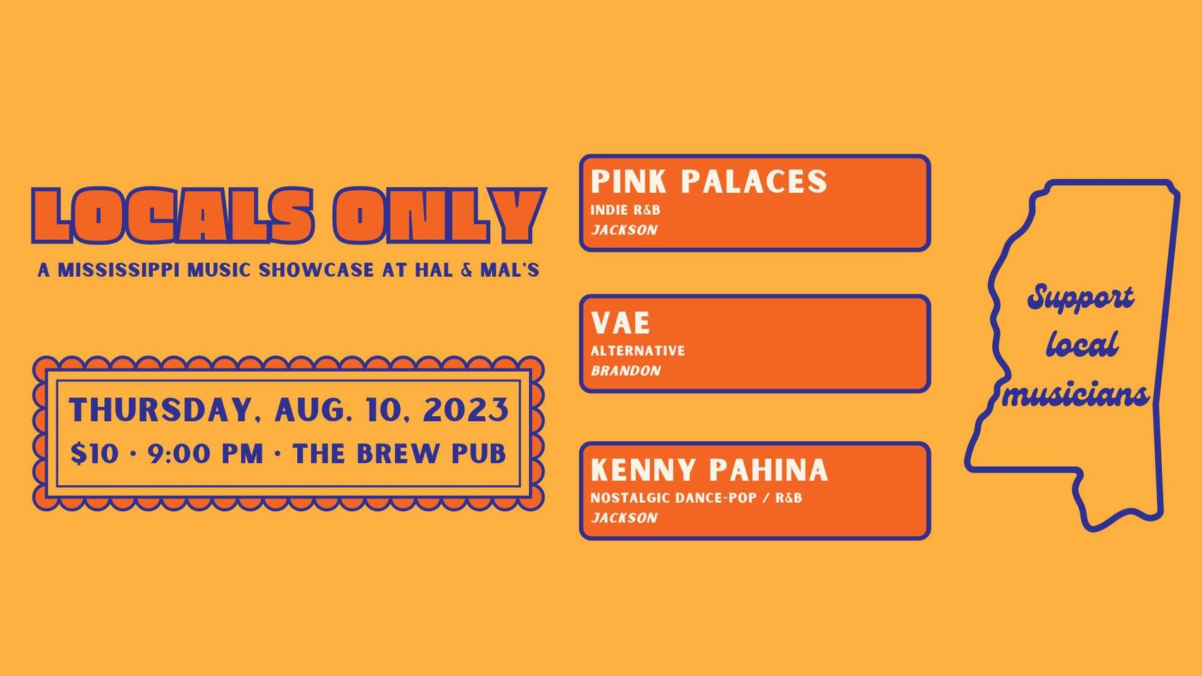Locals Only: Pink Palaces, Vae, + Kenny Pahina at Hal & Mal’s