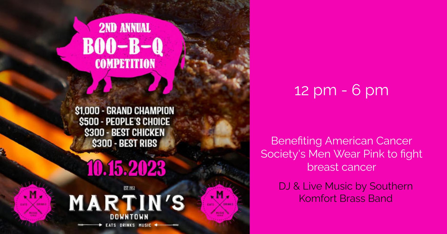 Martin’s Downtown’s 2nd Annual Boo-B-Q Competition!