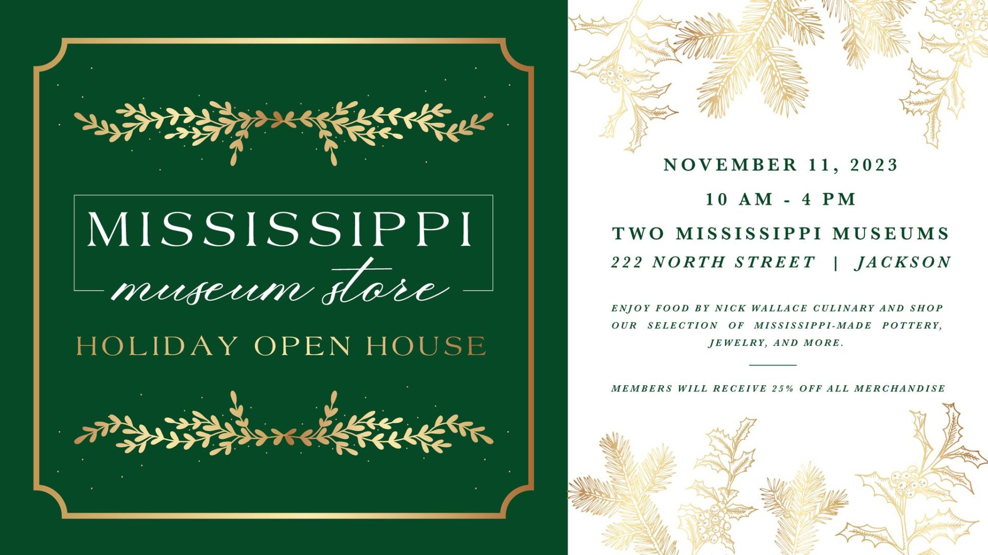 Holiday Open House | MDAH