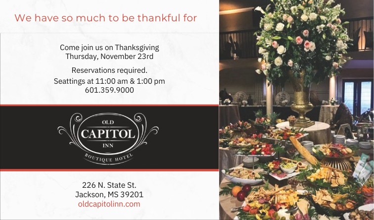 Thanksgiving at Old Capitol Inn