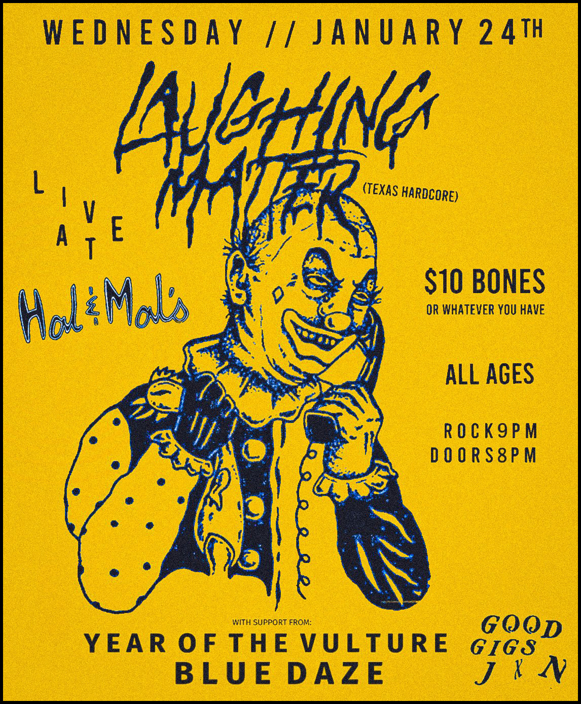 Laughing Matter with Year of the Vulture + Blue Daze