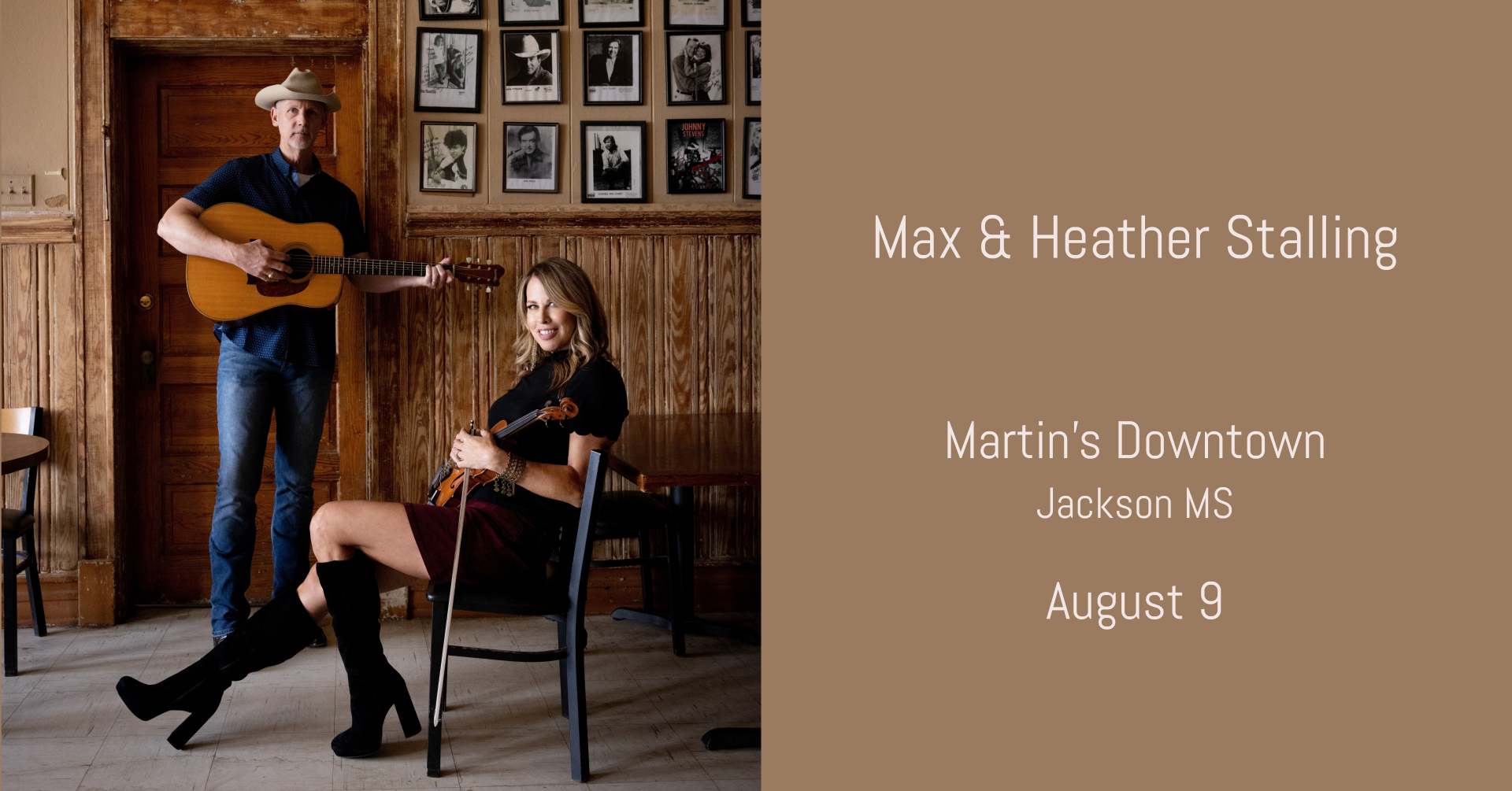 Max & Heather Stalling live at Martin’s Downtown