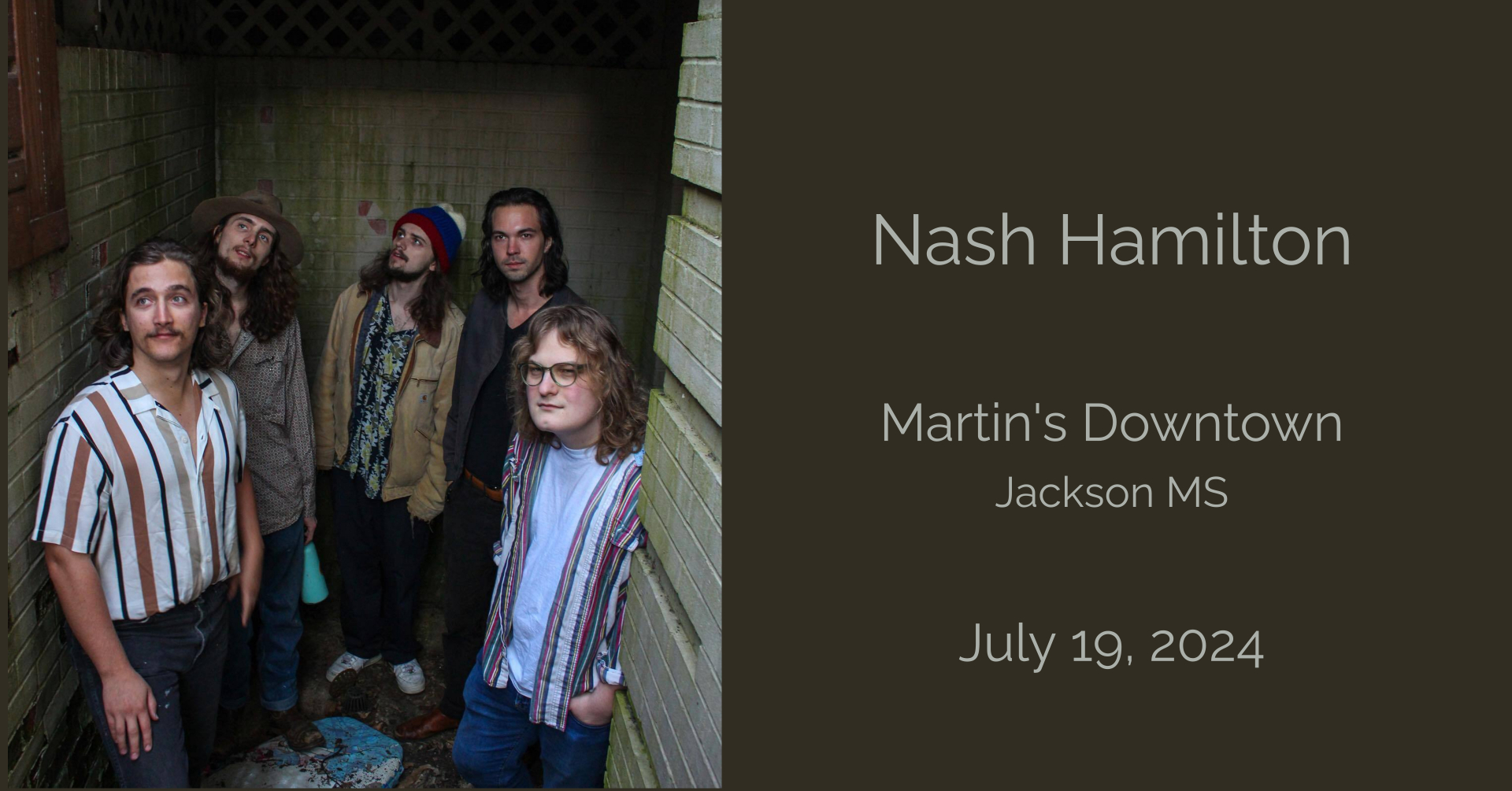 Nash Hamilton Band live at Martin’s Downtown