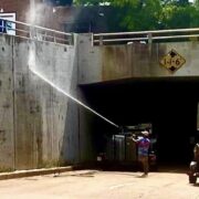 PRESSURE-WASHING THE PASCAGOULA TUNNEL