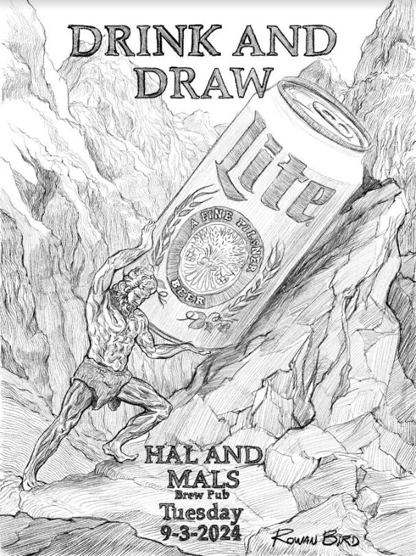 Drink & Draw with Rowan Bird