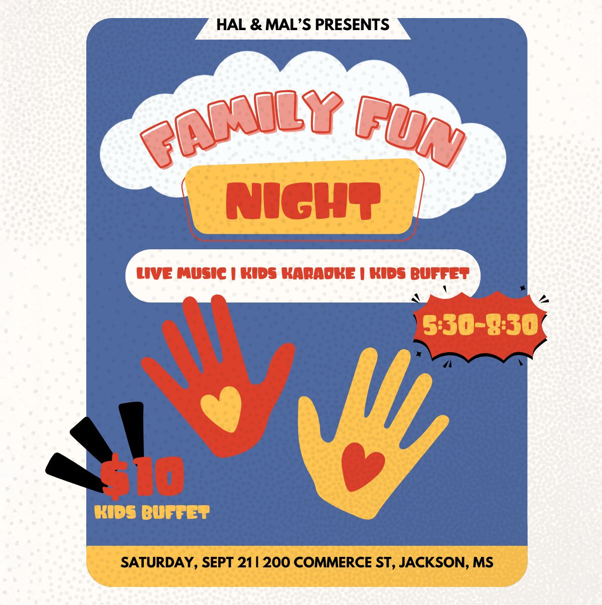 Family Fun Night featuring Live Music + Kids Karaoke!