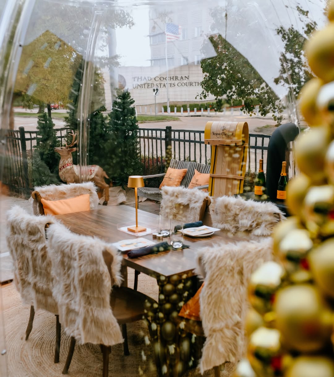 “Clicquot in the Snow” Igloo Dining Experience | Festival of Trees