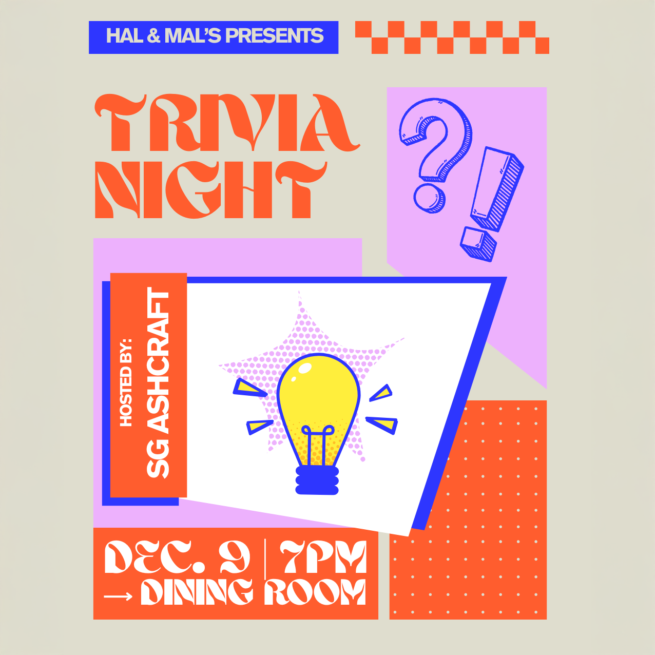 Trivia Night at Hal&Mal’s