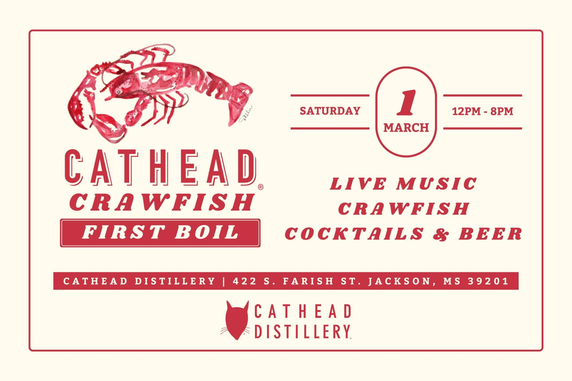 Cathead Crawfish First Boil