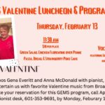 GEMS Valentine Luncheon & Program