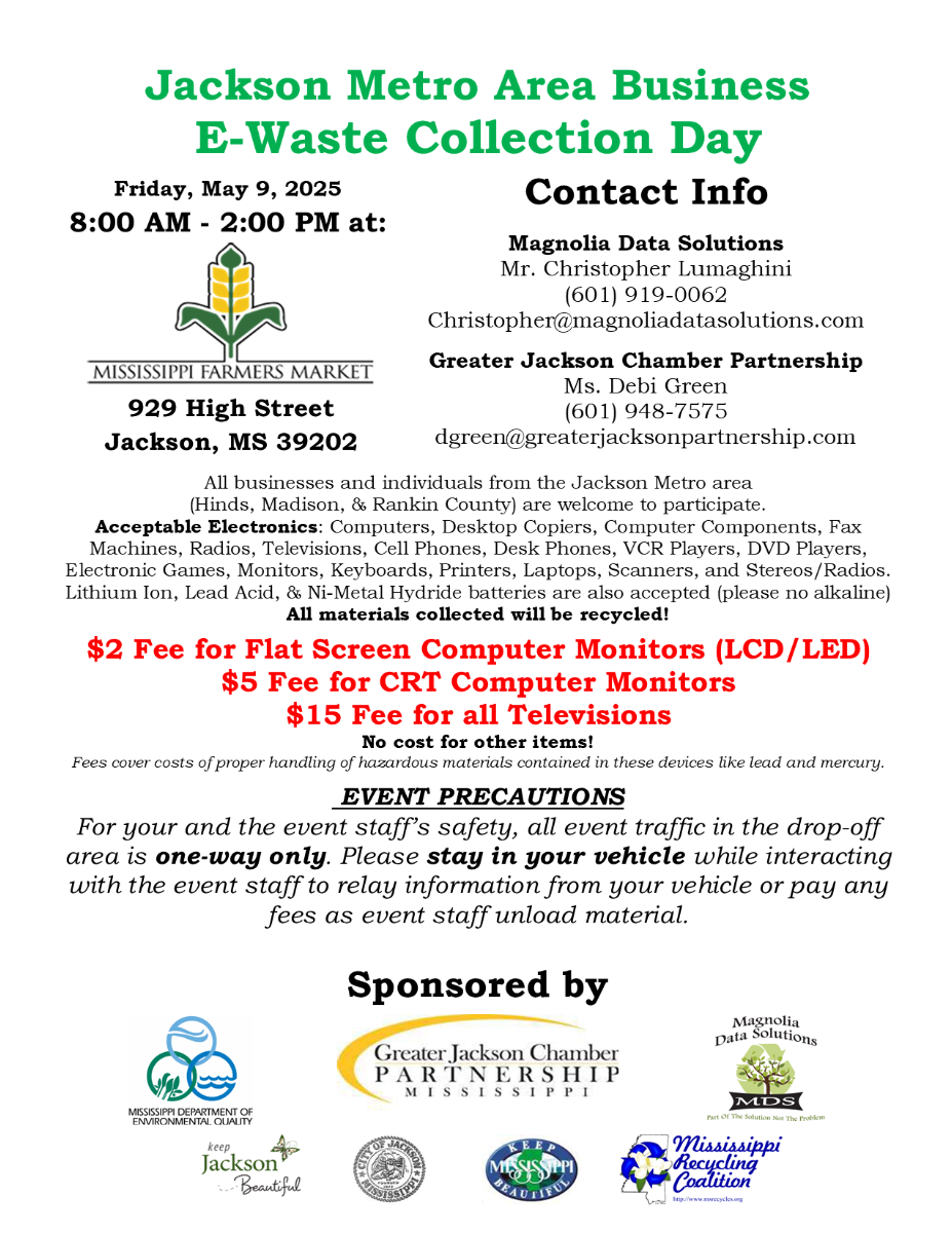 Jackson Metro Business E-Waste Collection Day