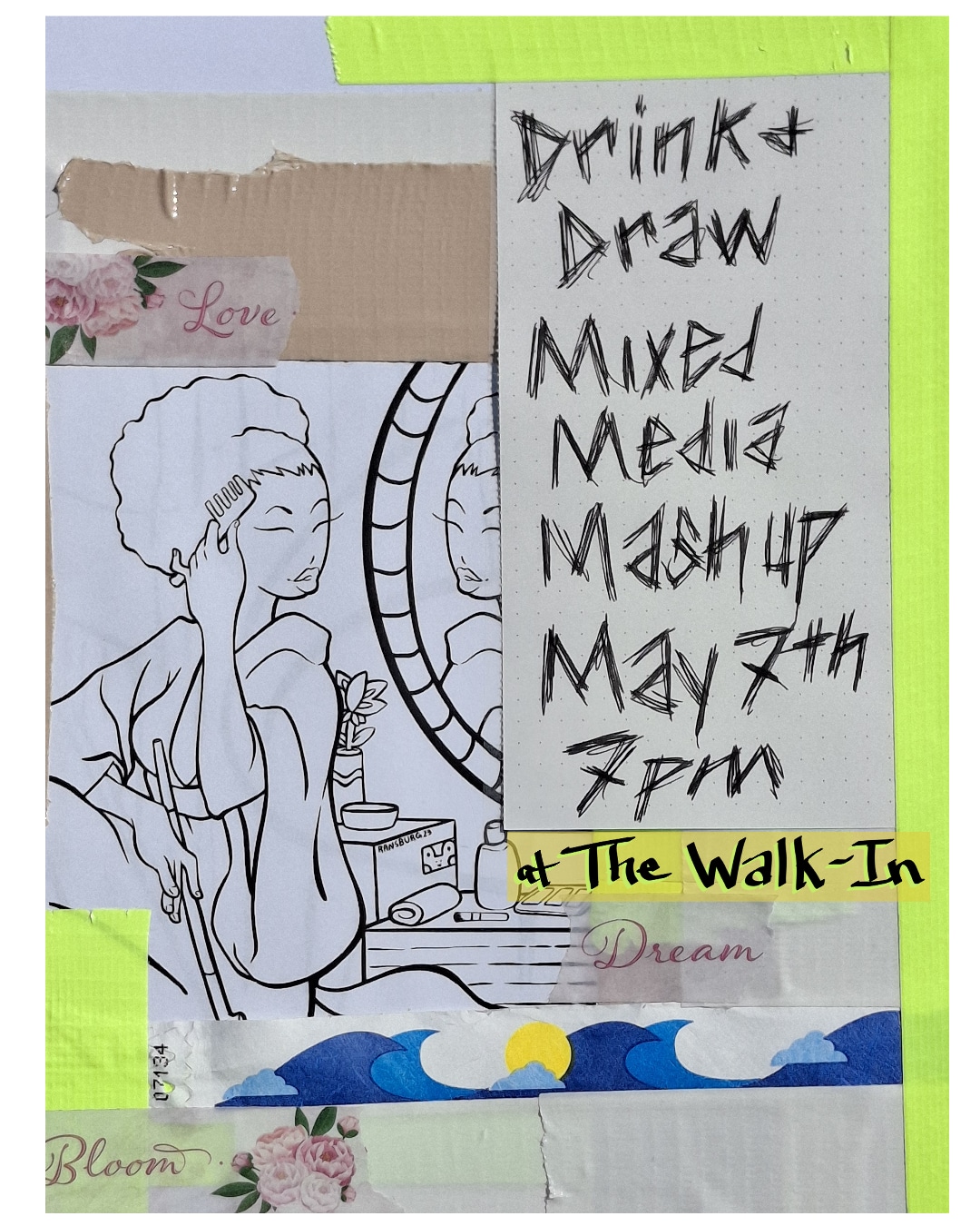 Drink & Draw: Mixed Media Mashup
