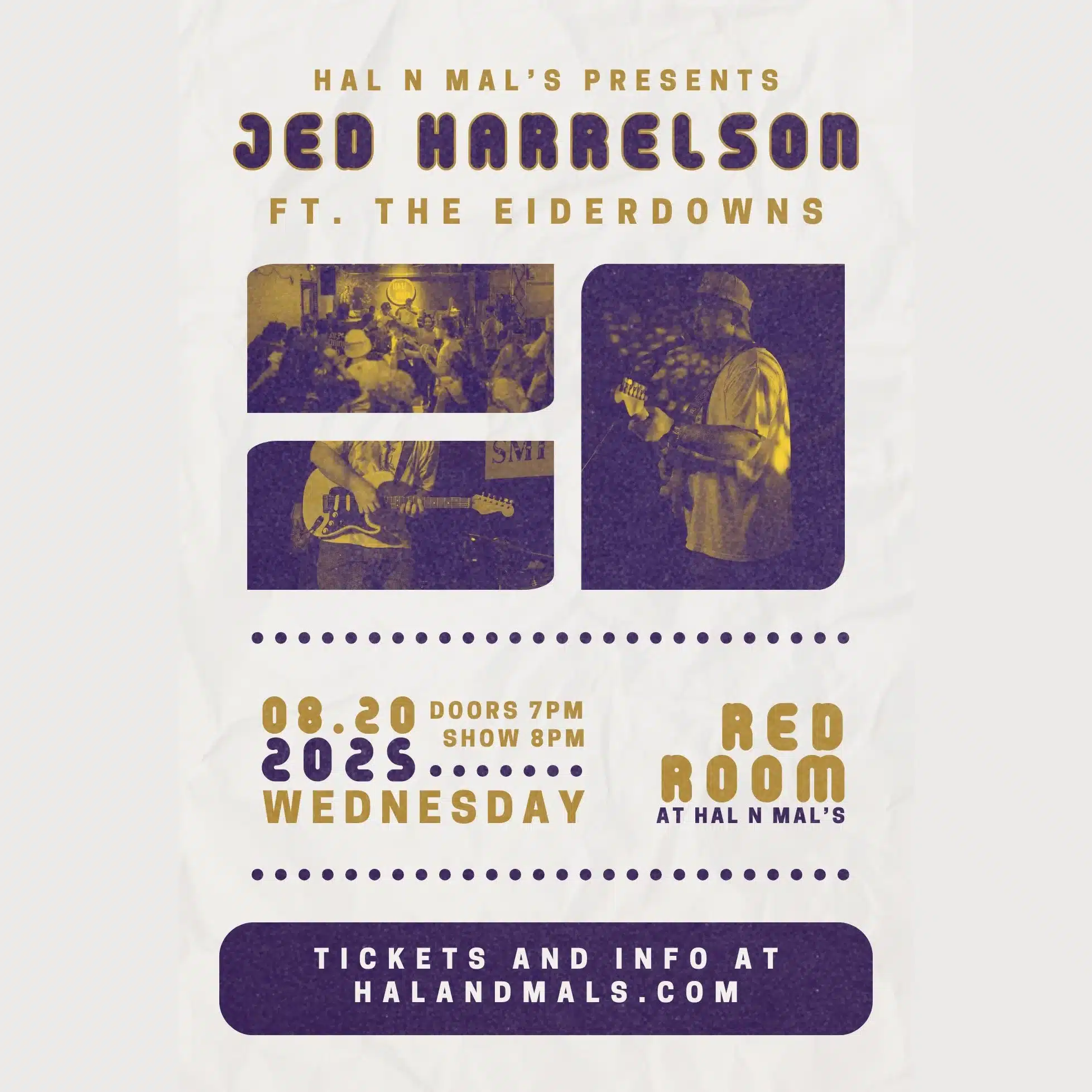 Jed Harrelson Live at Hal & Mal’s – The Red Room