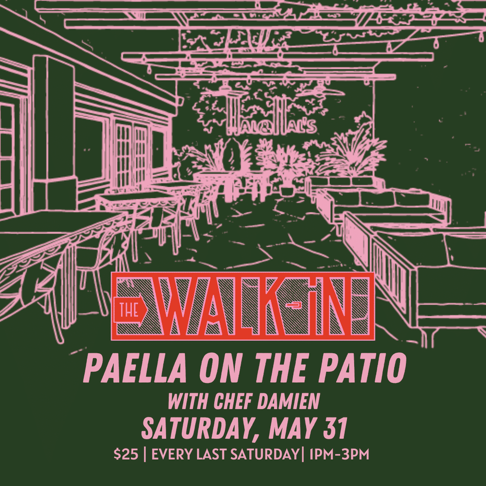 Paella on the Patio with Chef Damien at The Walk In